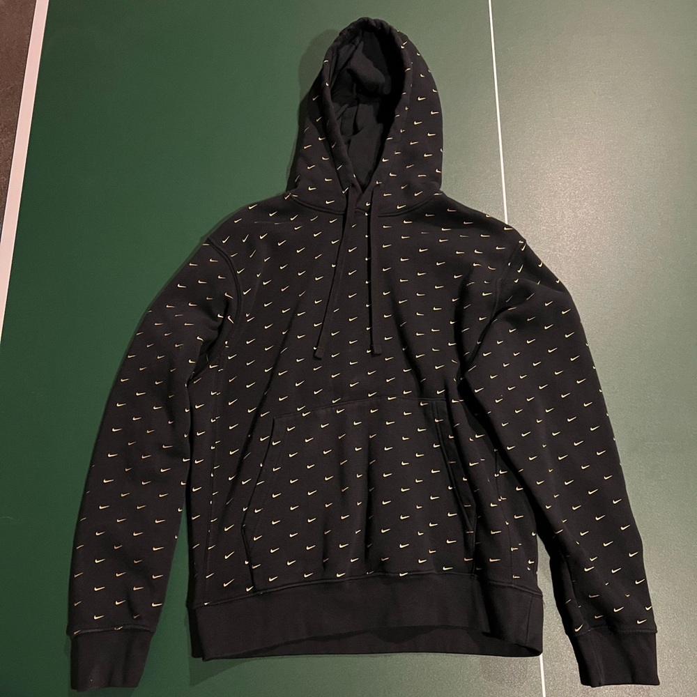 Black and Gold Mens Small Nike Hoodie